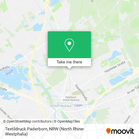 Textildruck Paderborn map