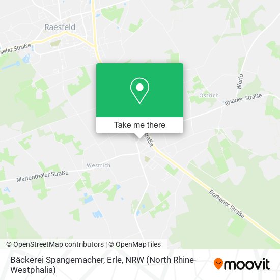 Bäckerei Spangemacher, Erle map