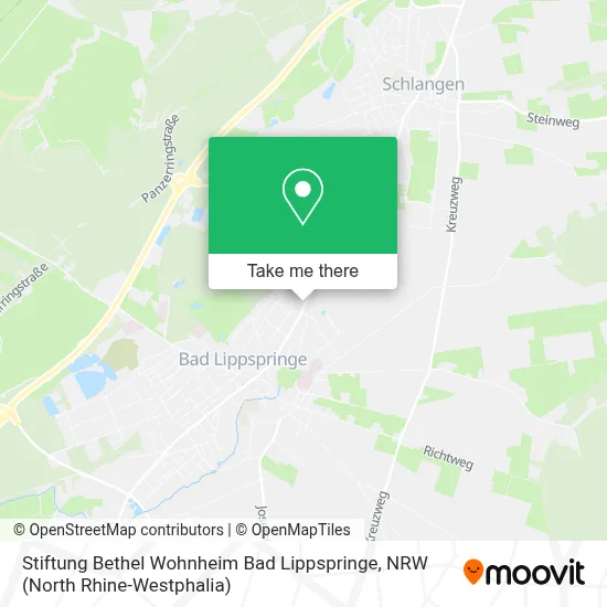 Stiftung Bethel Wohnheim Bad Lippspringe map