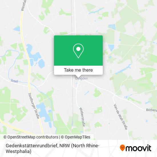 Gedenkstättenrundbrief map
