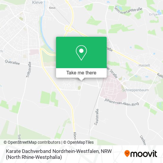 Karate Dachverband Nordrhein-Westfalen map
