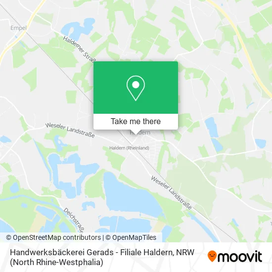 Карта Handwerksbäckerei Gerads - Filiale Haldern