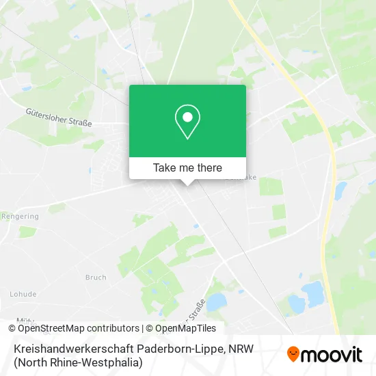 Карта Kreishandwerkerschaft Paderborn-Lippe