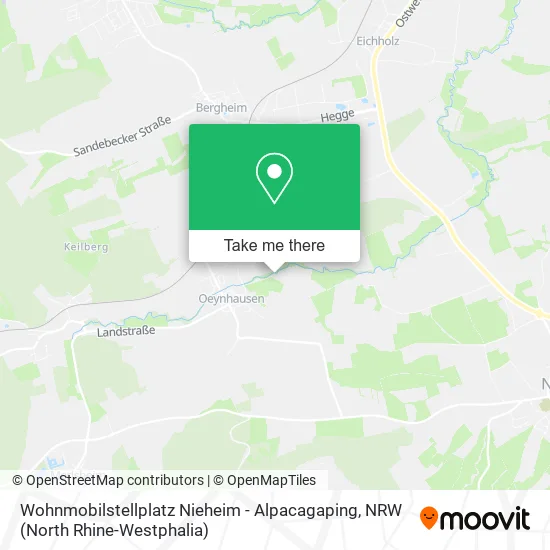 Карта Wohnmobilstellplatz Nieheim - Alpacagaping
