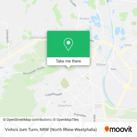 Карта Vinho's zum Turm