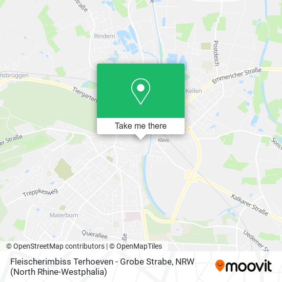 Fleischerimbiss Terhoeven - Grobe Strabe map