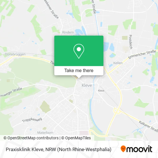 Карта Praxisklinik Kleve