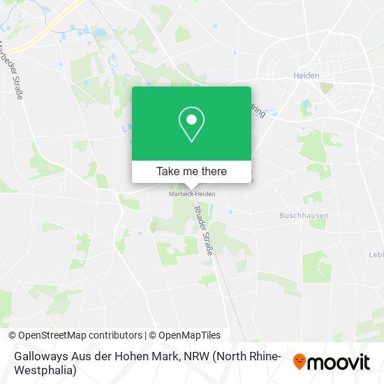 Galloways Aus der Hohen Mark map