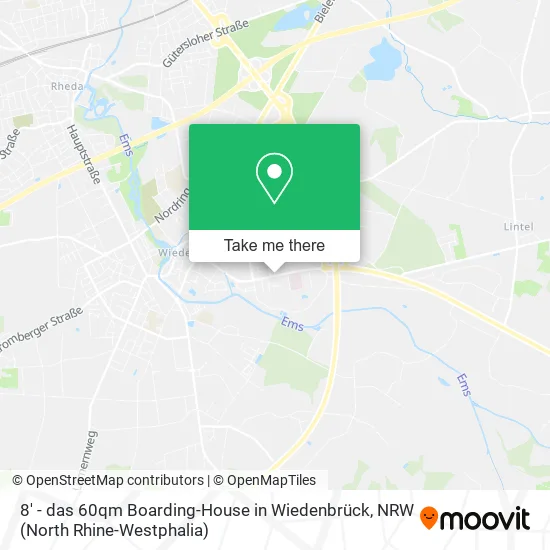 Карта 8' - das 60qm Boarding-House in Wiedenbrück