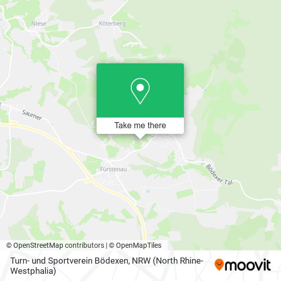Turn- und Sportverein Bödexen map