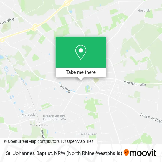 St. Johannes Baptist map