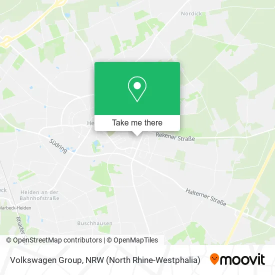 Карта Volkswagen Group