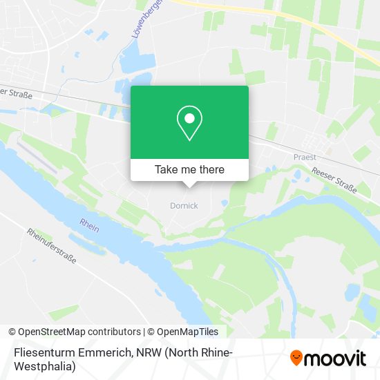 Fliesenturm Emmerich map