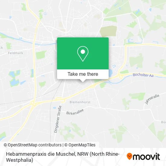 Карта Hebammenpraxis die Muschel