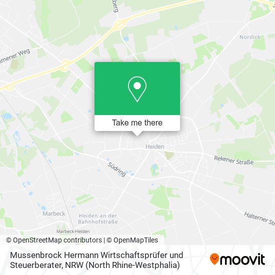 Mussenbrock Hermann Wirtschaftsprüfer und Steuerberater map