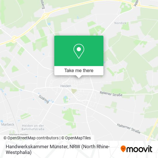 Handwerkskammer Münster map