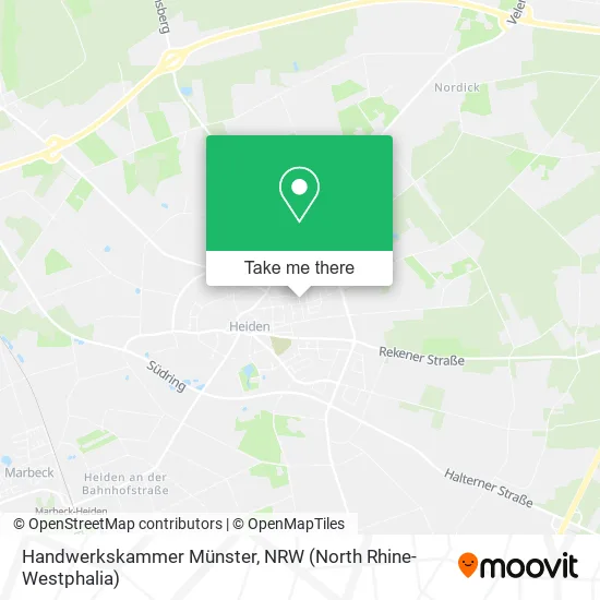 Карта Handwerkskammer Münster