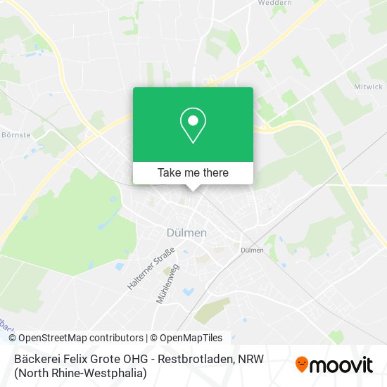 Bäckerei Felix Grote OHG - Restbrotladen map