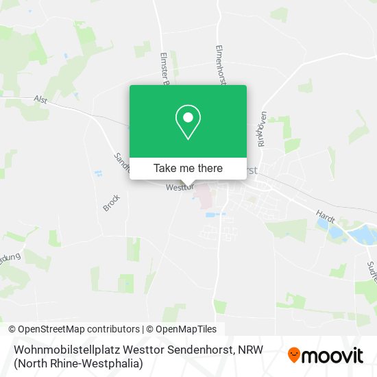 Карта Wohnmobilstellplatz Westtor Sendenhorst