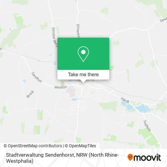 Карта Stadtverwaltung Sendenhorst