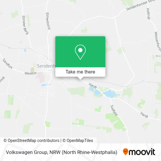 Volkswagen Group map