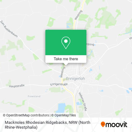 Macknoles Rhodesian Ridgebacks map
