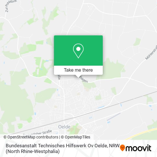 Bundesanstalt Technisches Hilfswerk Ov Oelde map