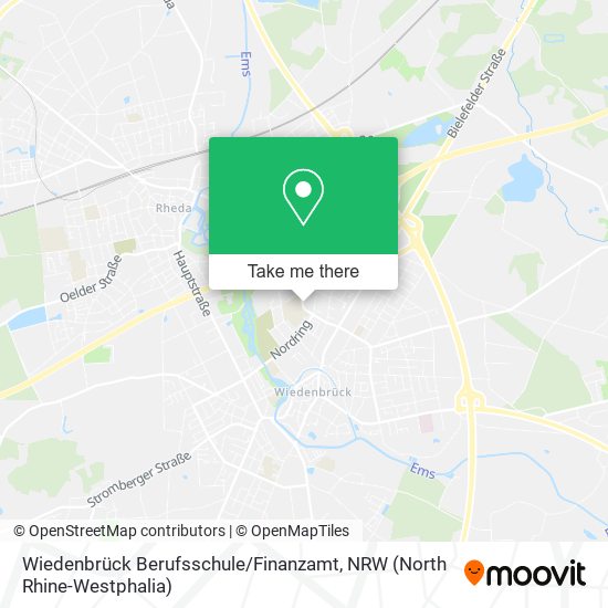 Wiedenbrück Berufsschule / Finanzamt map