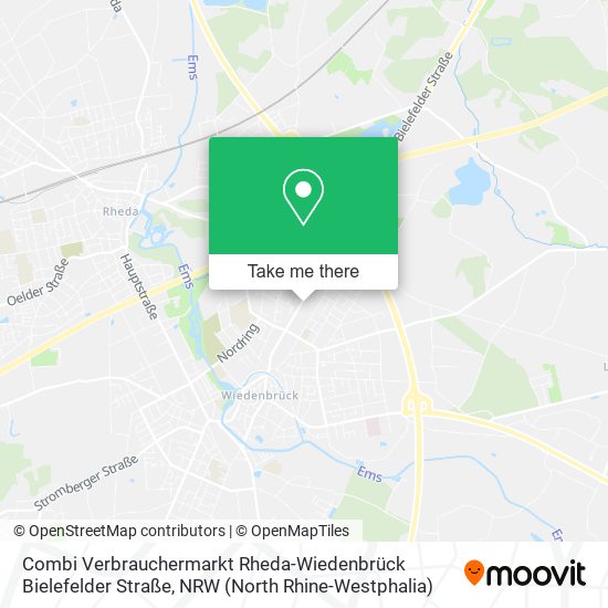 Combi Verbrauchermarkt Rheda-Wiedenbrück Bielefelder Straße map