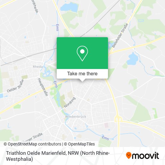 Triathlon Oelde Marienfeld map
