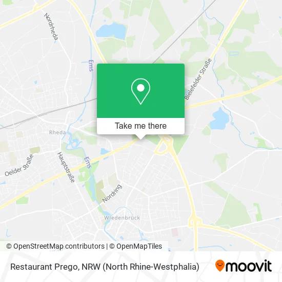 Карта Restaurant Prego