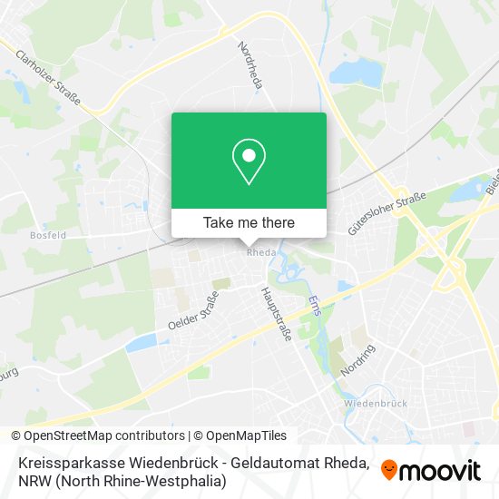 Kreissparkasse Wiedenbrück - Geldautomat Rheda map