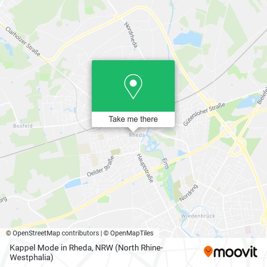 Kappel Mode in Rheda map