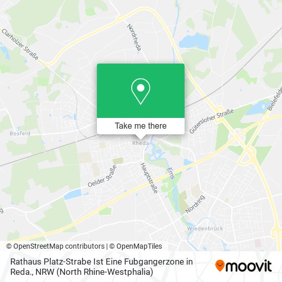 Rathaus Platz-Strabe Ist Eine Fubgangerzone in Reda. map