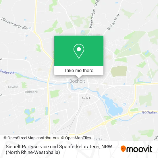 Карта Siebelt Partyservice und Spanferkelbraterei