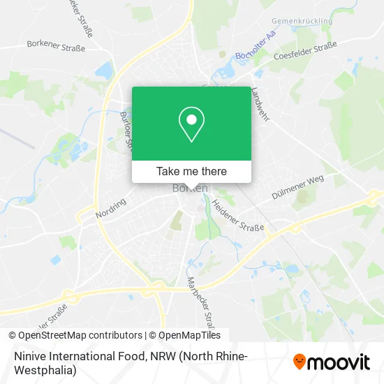 Карта Ninive International Food