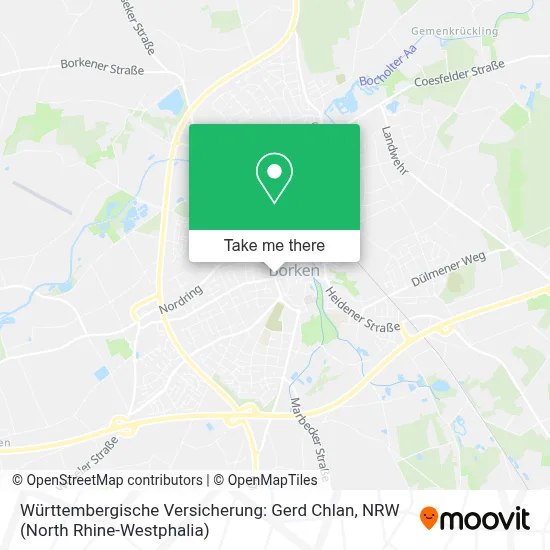 Württembergische Versicherung: Gerd Chlan map