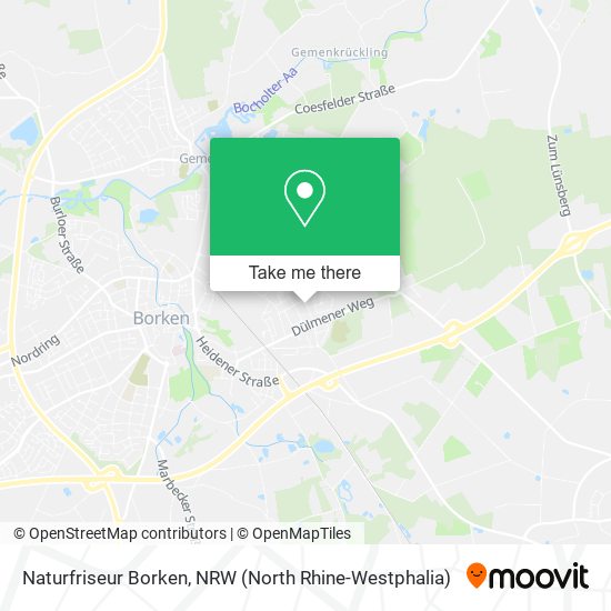 Naturfriseur Borken map