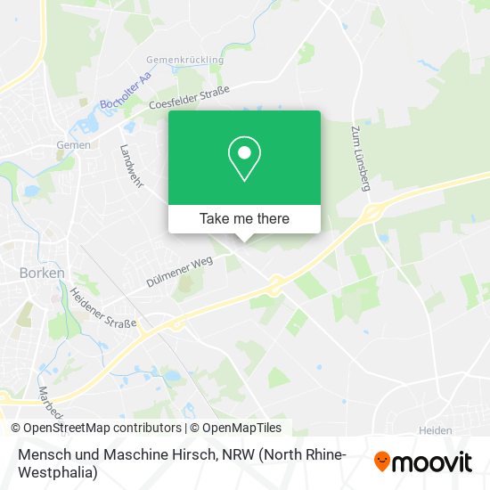 Mensch und Maschine Hirsch map