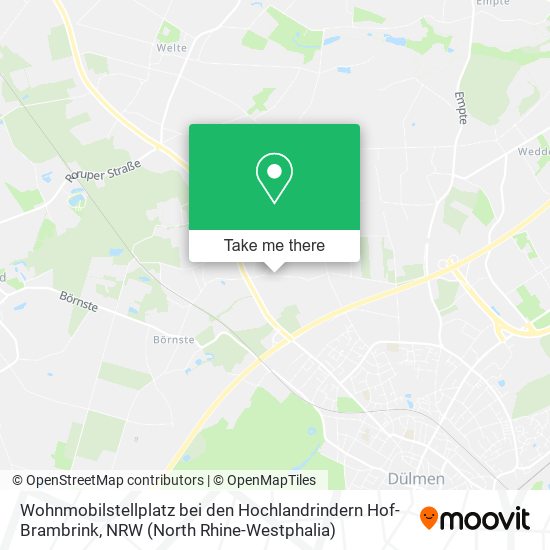 Wohnmobilstellplatz bei den Hochlandrindern Hof-Brambrink map