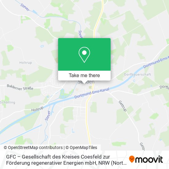 GFC – Gesellschaft des Kreises Coesfeld zur Förderung regenerativer Energien mbH map