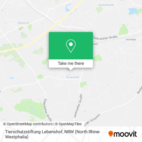 Tierschutzstiftung Lebenshof map