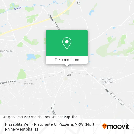 Карта Pizzablitz Verl - Ristorante U. Pizzeria