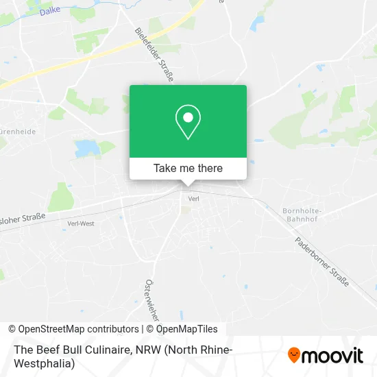 The Beef Bull Culinaire map