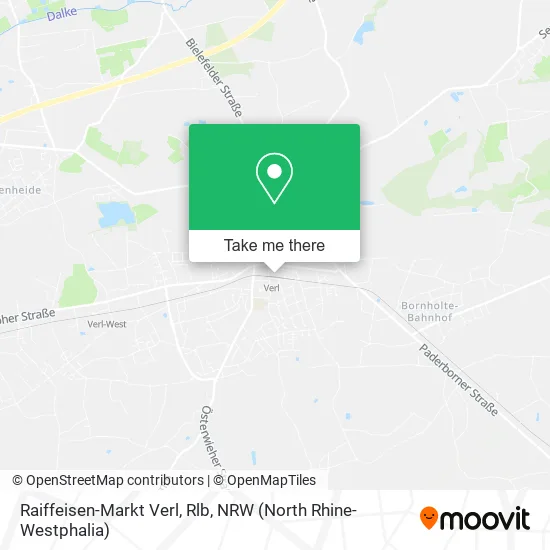 Карта Raiffeisen-Markt Verl, Rlb