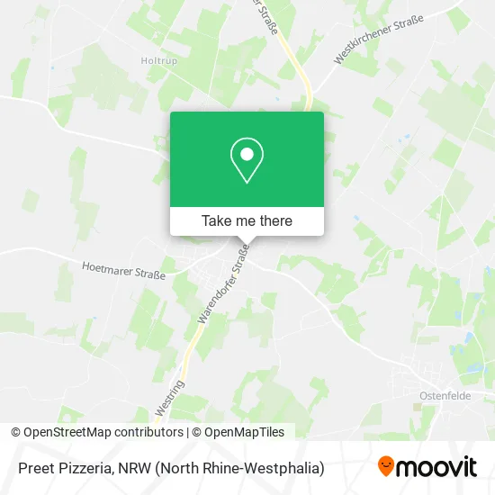 Карта Preet Pizzeria