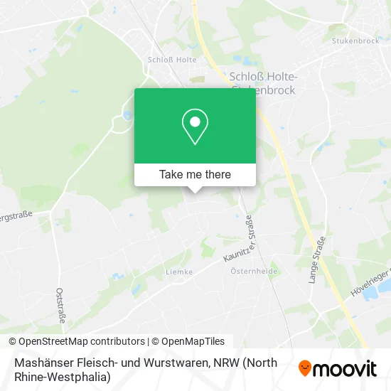 Карта Mashänser Fleisch- und Wurstwaren