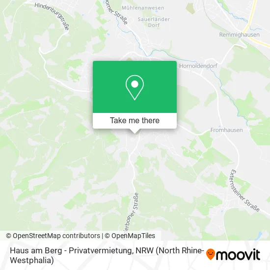 Карта Haus am Berg - Privatvermietung