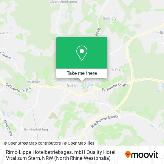 Rimc-Lippe Hotelbetriebsges. mbH Quality Hotel Vital zum Stern map