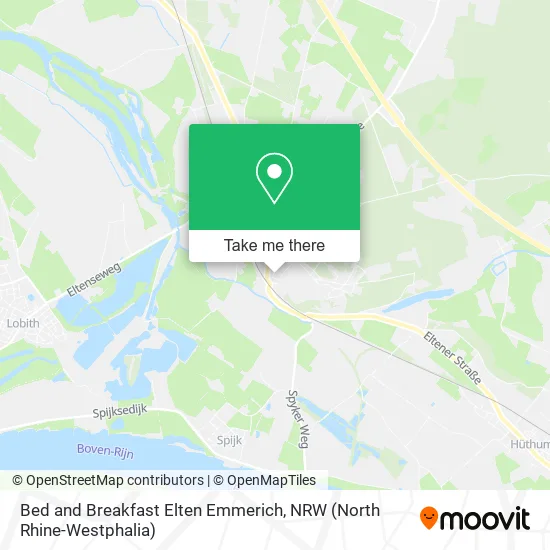 Карта Bed and Breakfast Elten Emmerich